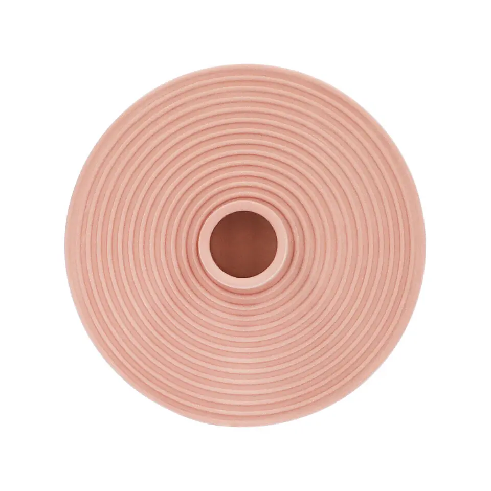 QUVIO Kaarsenstandaard rond - Keramiek - Terra Cotta