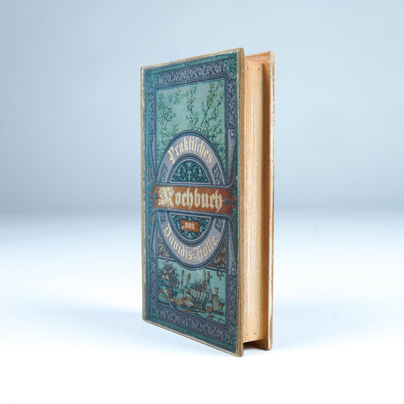 Buchhülle 'Praktisches Kochbuch', T 3 cm, B 14 cm, H 21 cm von fischer's lagerhaus