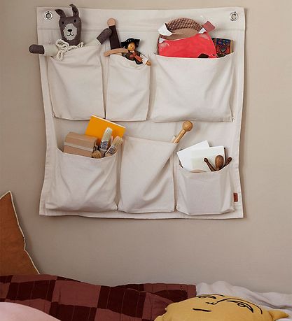 ferm Living Wandtaschen - Canvas - Off-White