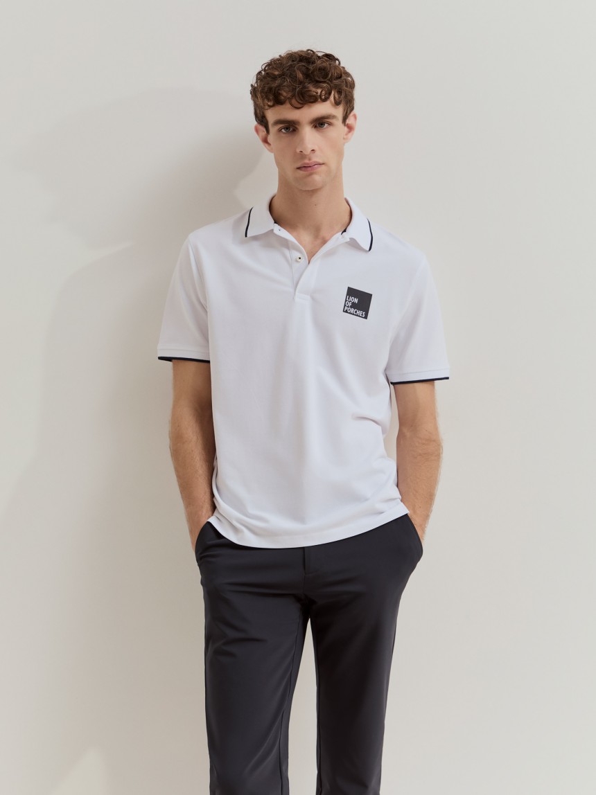 Polo de algodão regular fit