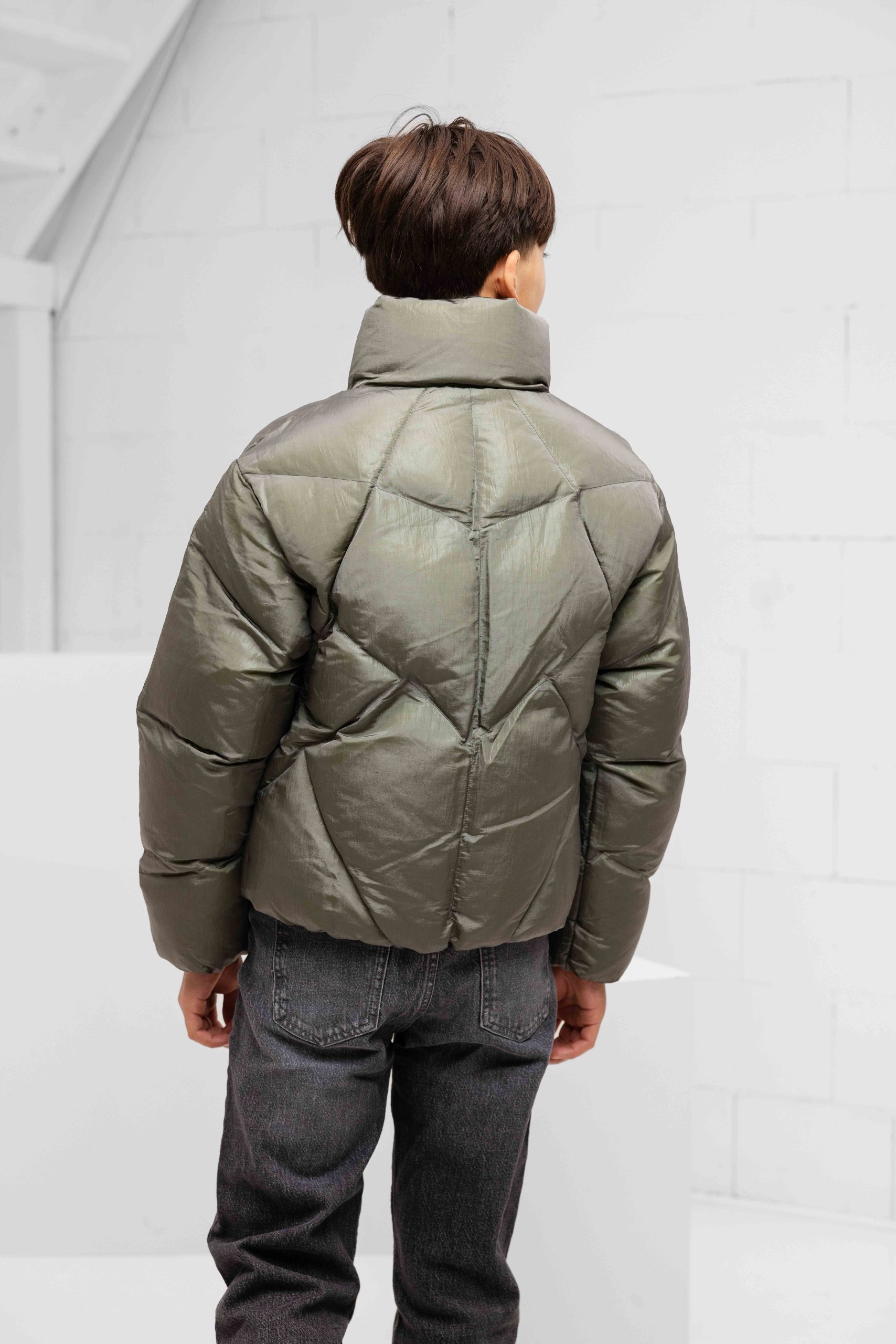 Krakatau Nebula Puffer Winterjas Kids Groen