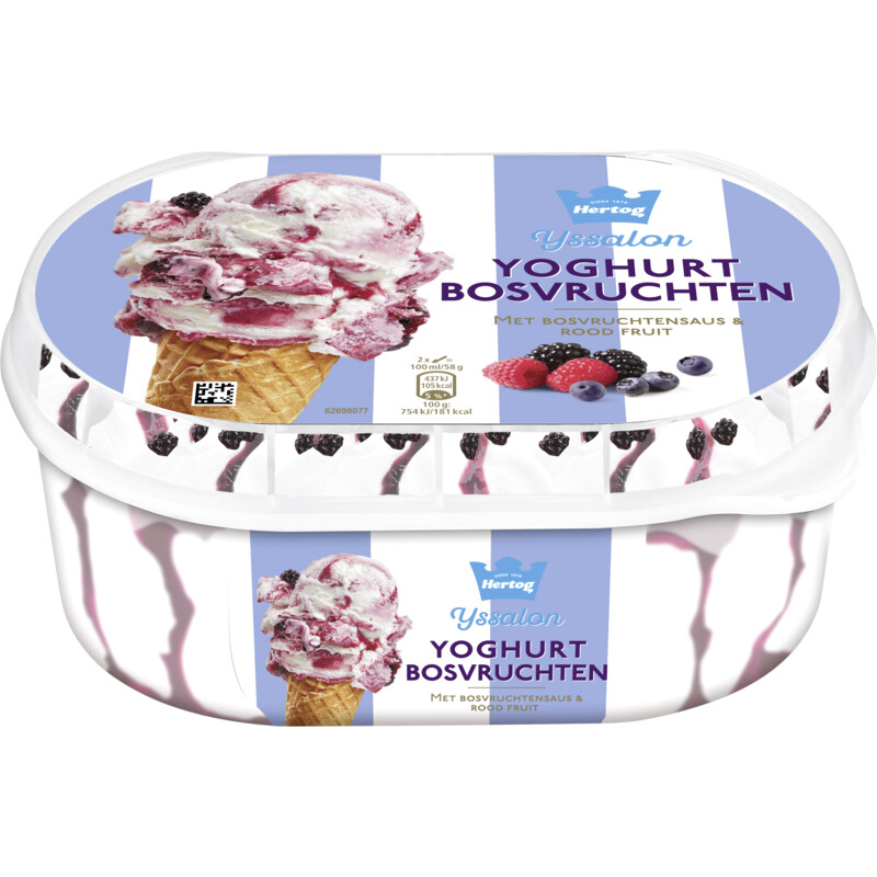 Hertog Ijssalon yoghurt bosvruchten