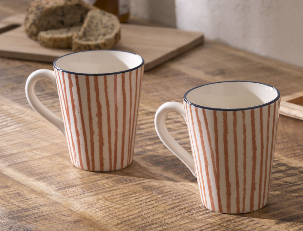 Lot de 2 mugs-Déjeuner andalou