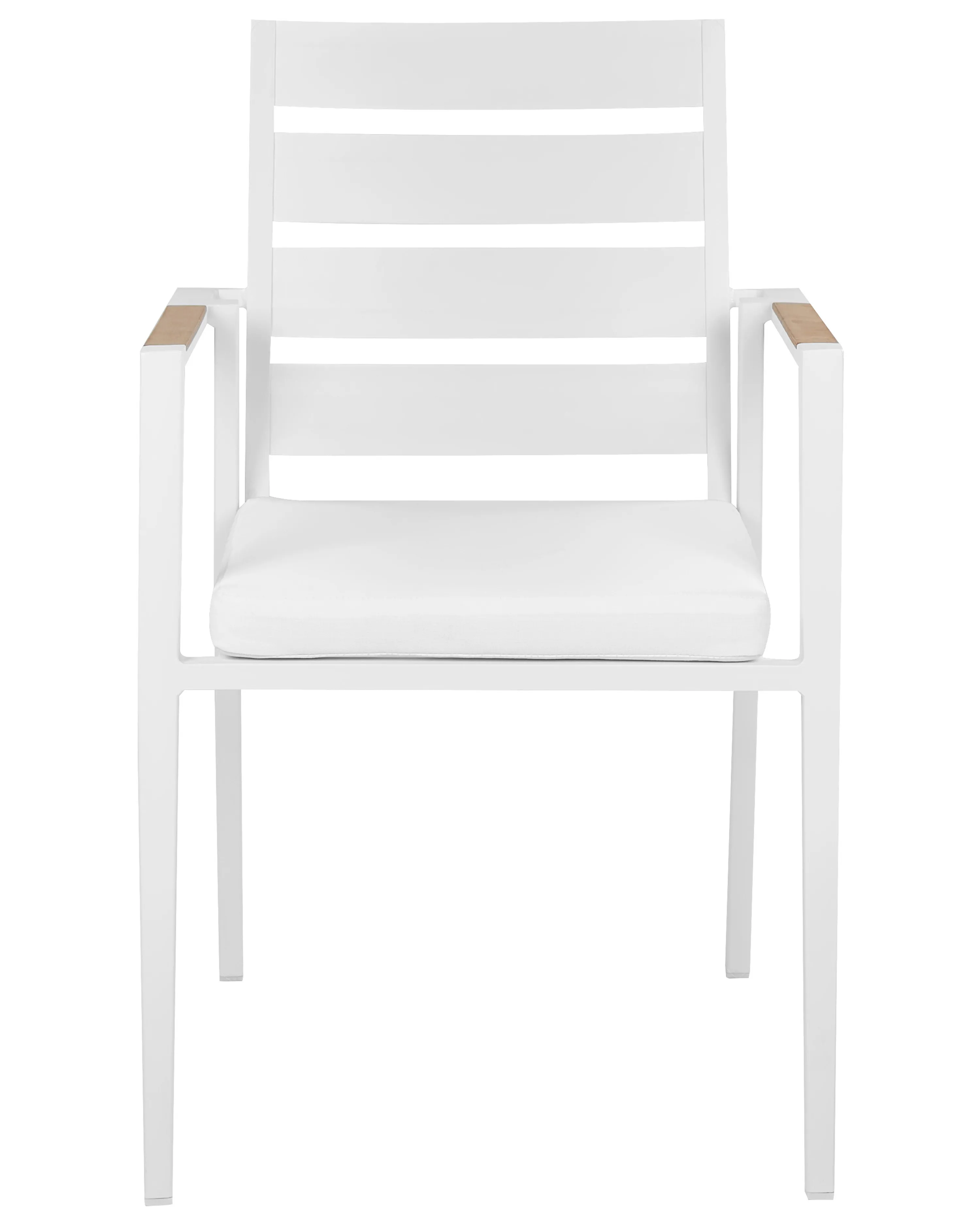 Set van 6 tuinstoelen TAVIANO Metaal Wit