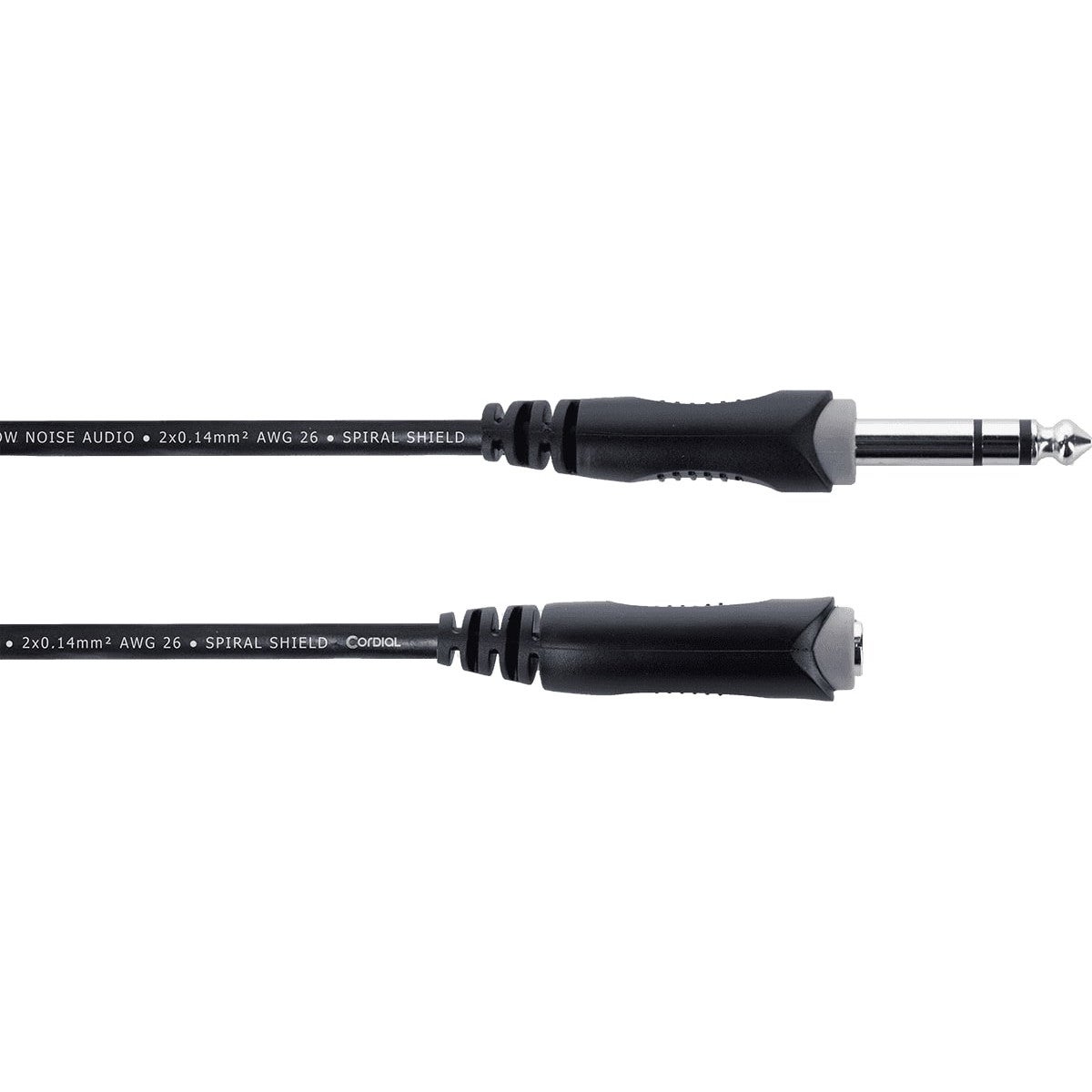 Cordial EM3VK Elements verlengkabel 6.3 mm TRS jack male-female 3m