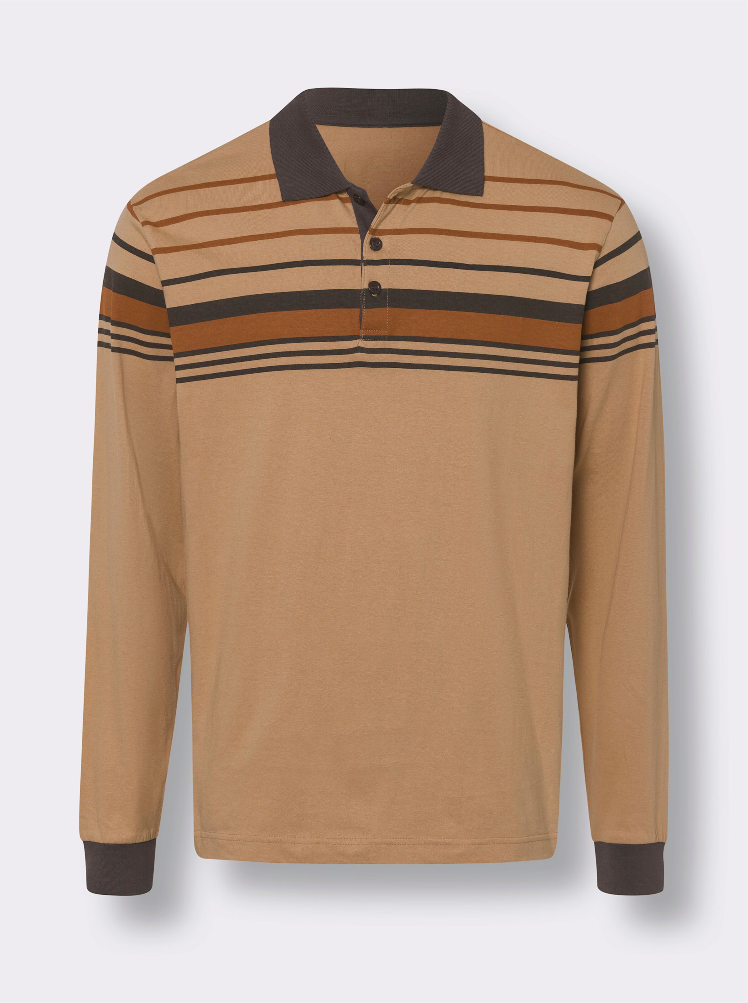 Langarm-Poloshirt