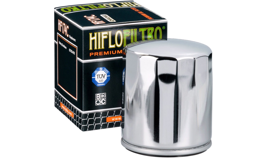 Oliefilter Hiflo krom, VRSCA V-Rod 02-09
