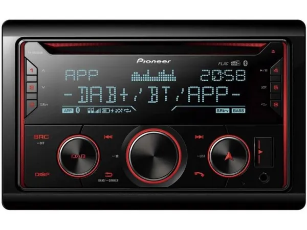 Pioneer FH-S820DAB - Bil - CD-modtager - in-dash - Double-DIN - 50 watt x 4