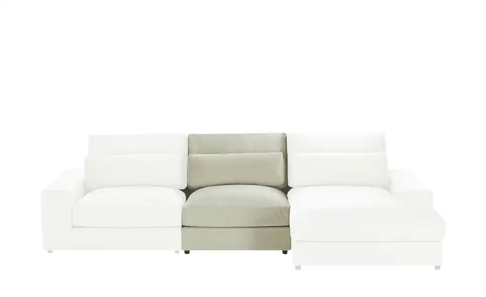 Element Branna Beige Samt 1-Sitzer