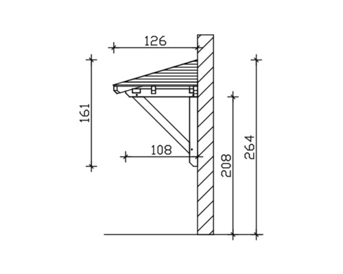 SKAN HOLZ Canopy Wesel 1 grey 188x126 cm
