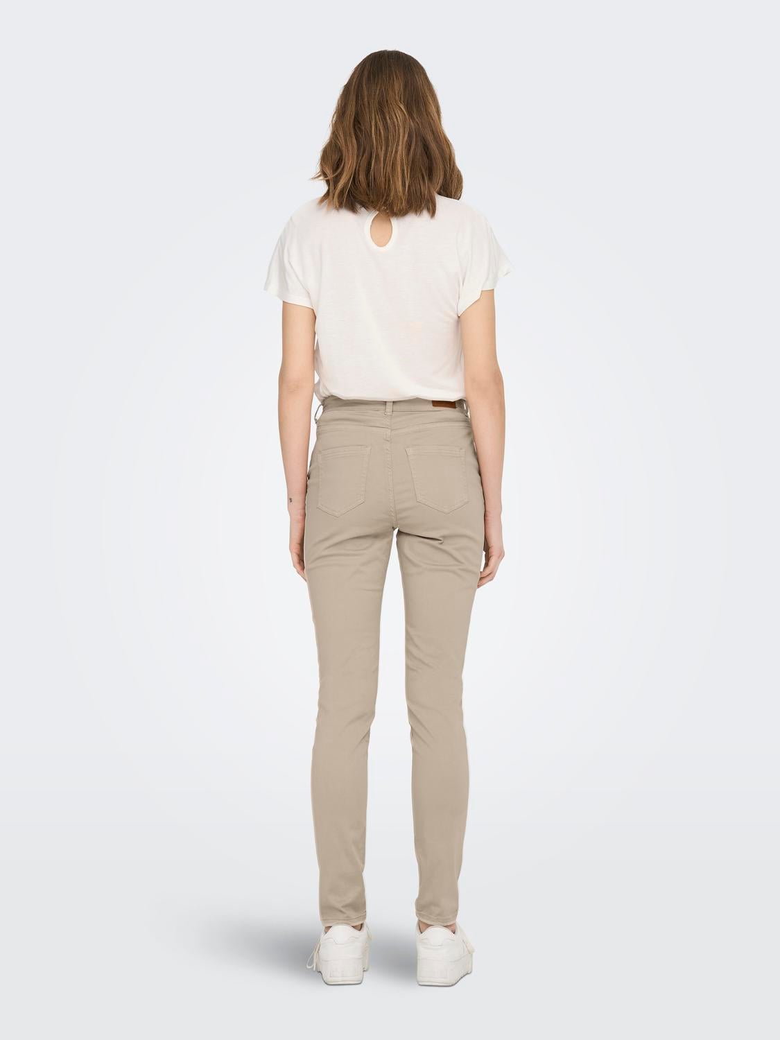 ONLEVEREST Hohe Taille Normal geschnitten Leggings Oxford Tan