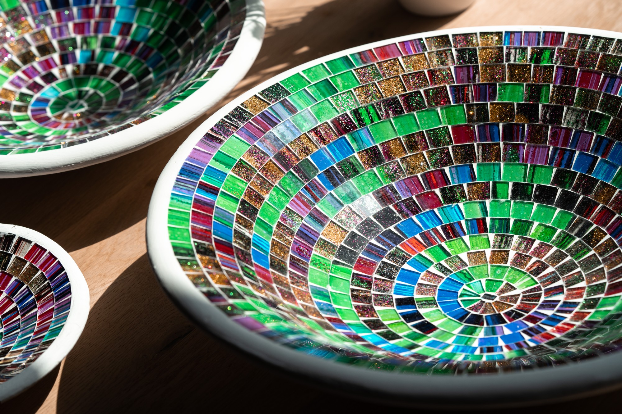 3er-Set Mosaikteller 'Miro', multicolor von fischer's lagerhaus