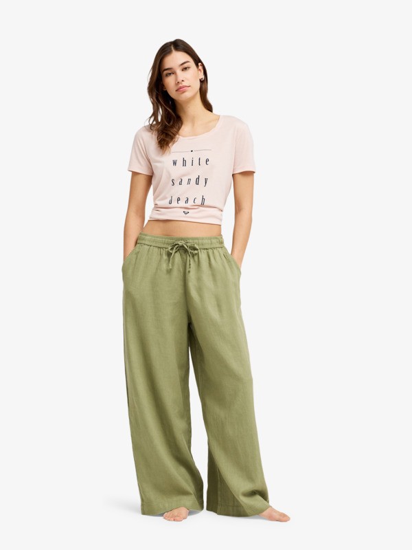 Lekeitio Break Mid Pantalon souple Vert Femme