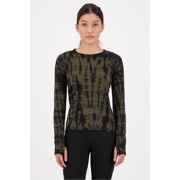 T-shirt thermique MONS ROYALE MONS ROYAL WMNS BELLA LS OLIVE TIE DYE