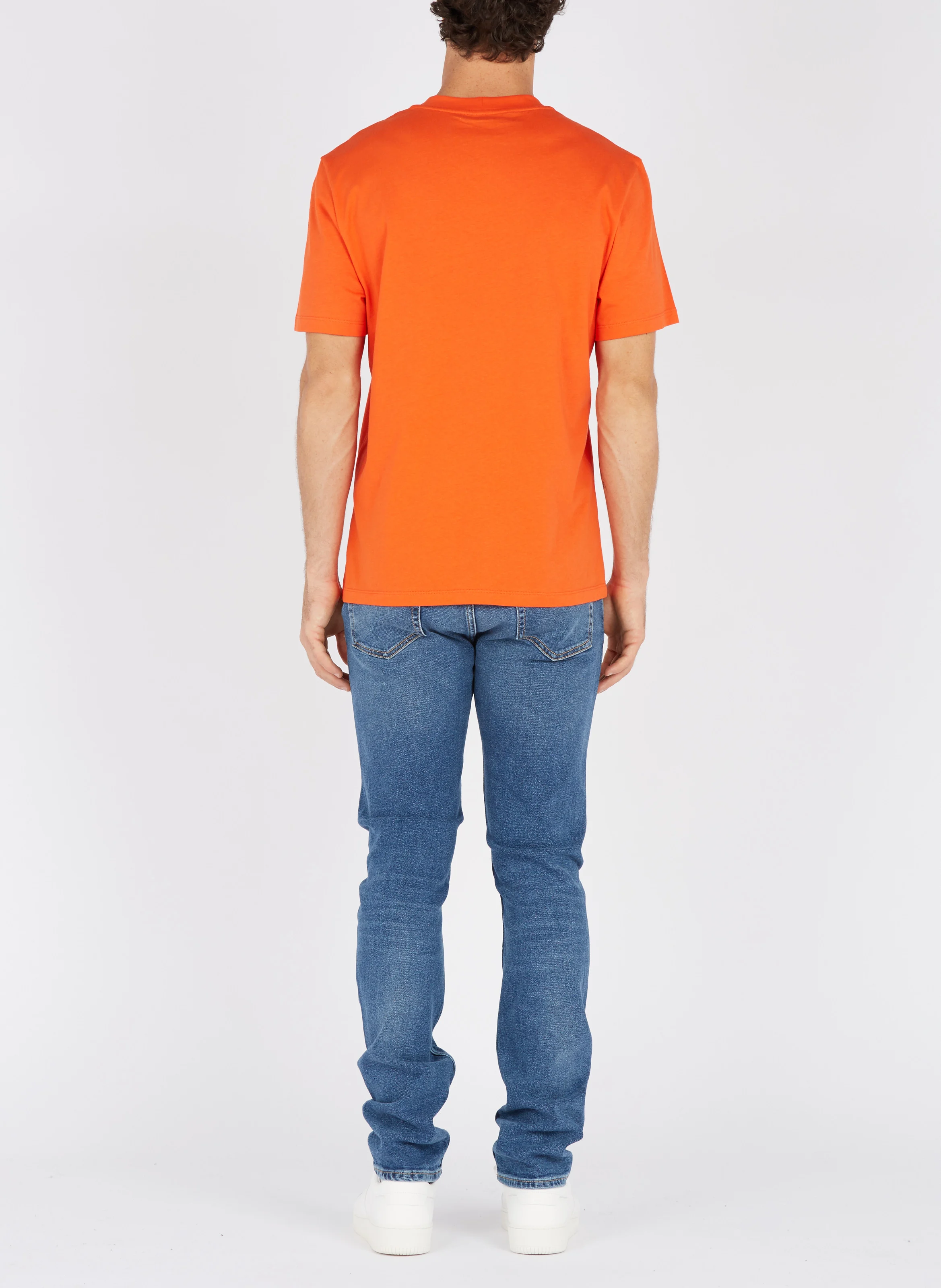 Jean slim taille normale en coton stretch | Bleu