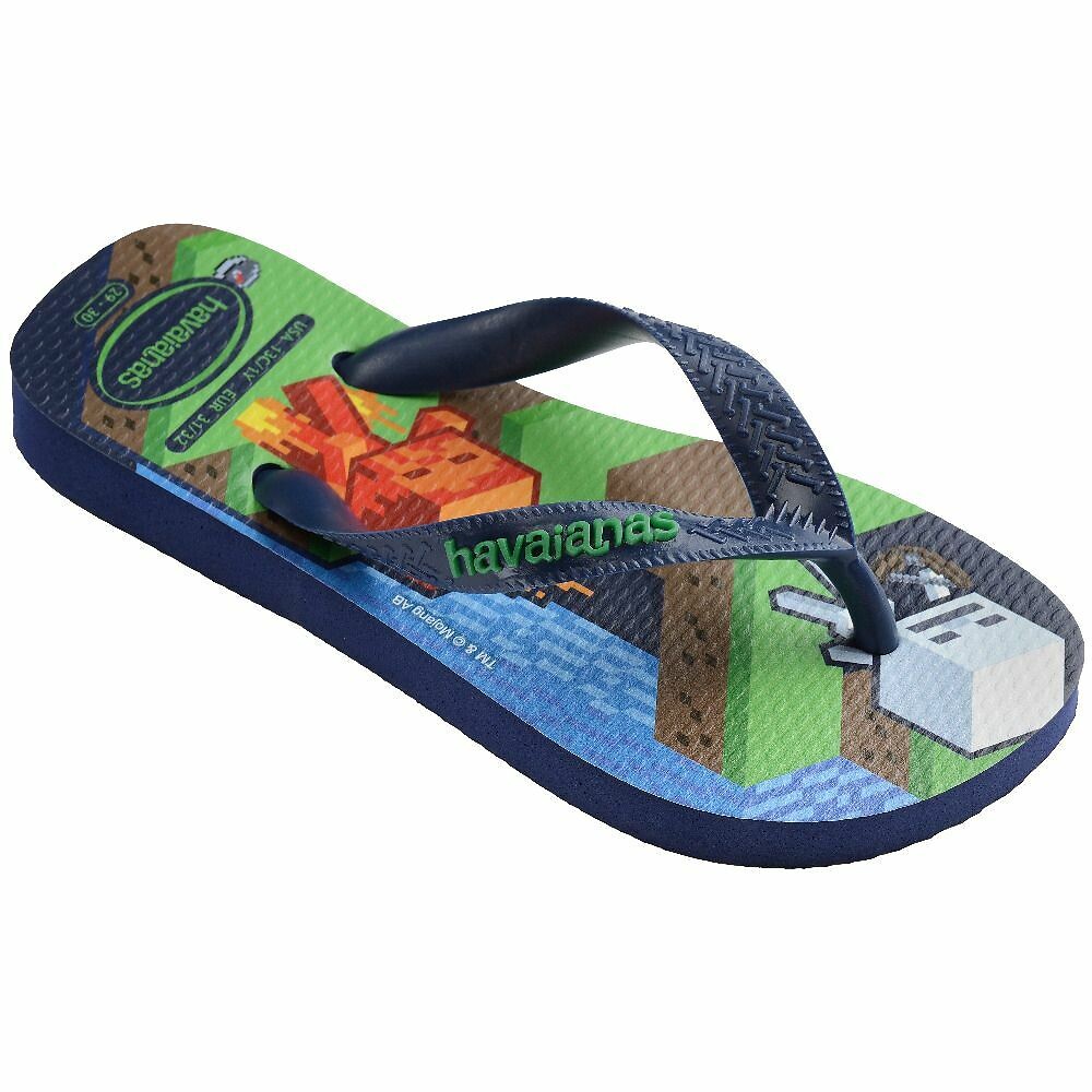 HAVAIANAS<br>Chinelas Minecraft para crianças