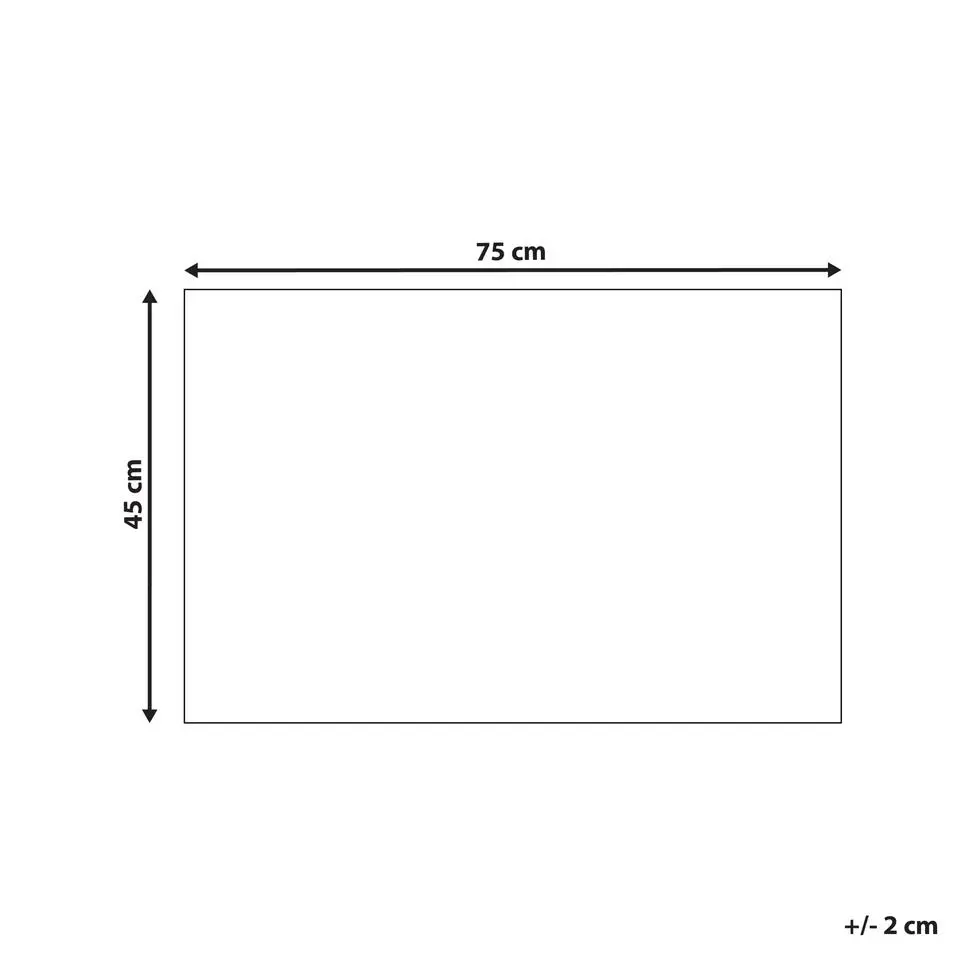 TANDYKUL - Deurmat - Natuurlijk/Zwart - 45 x 75 cm - Polyester