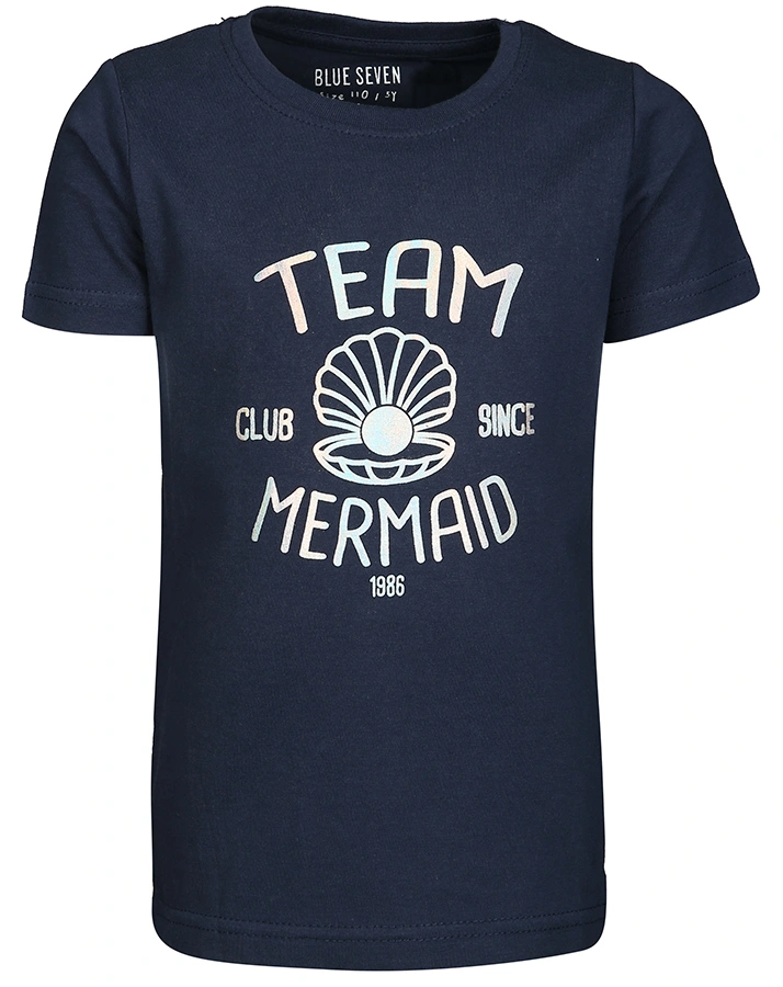 T-Shirt TEAM MERMAID in dunkelblau