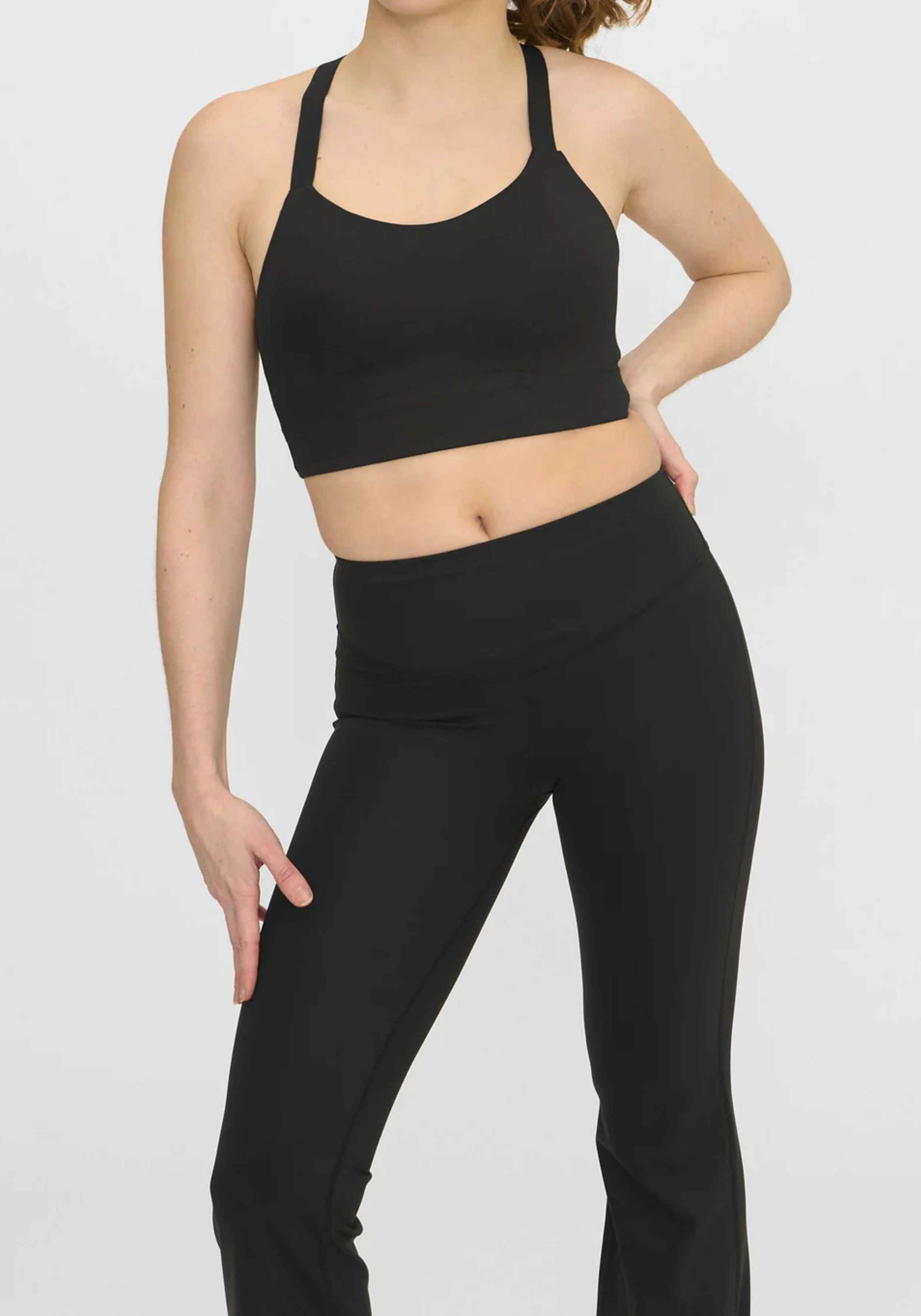 Organic Basics Sport-BH Active Cross Back Black