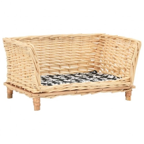 Cesta marrom confortável para cães