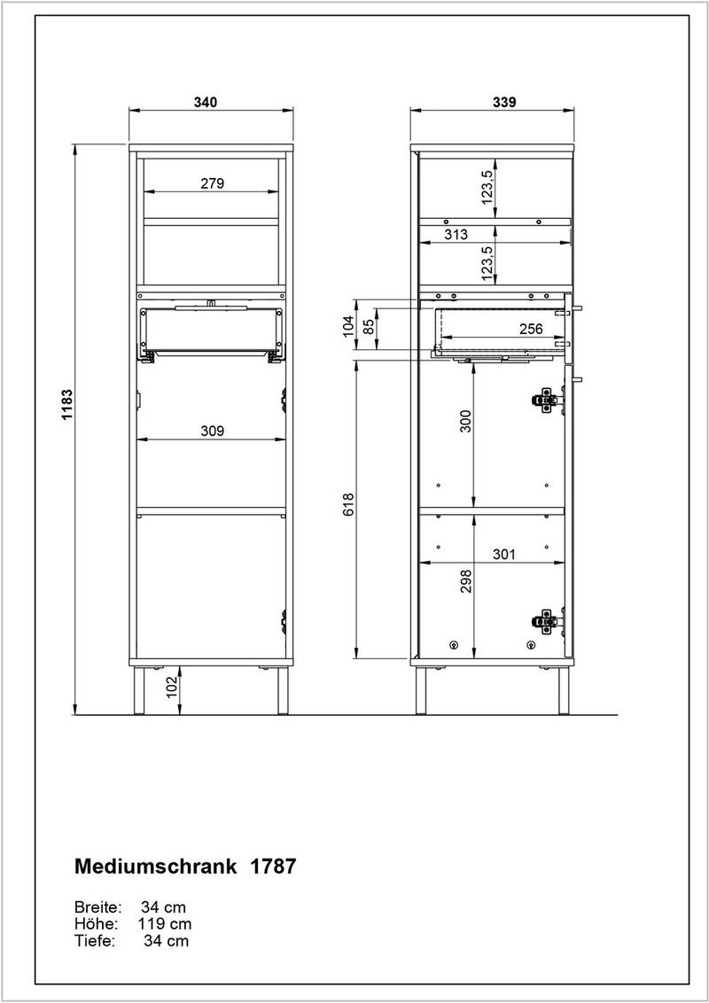 MID.YOU Mediumschrank LORIA