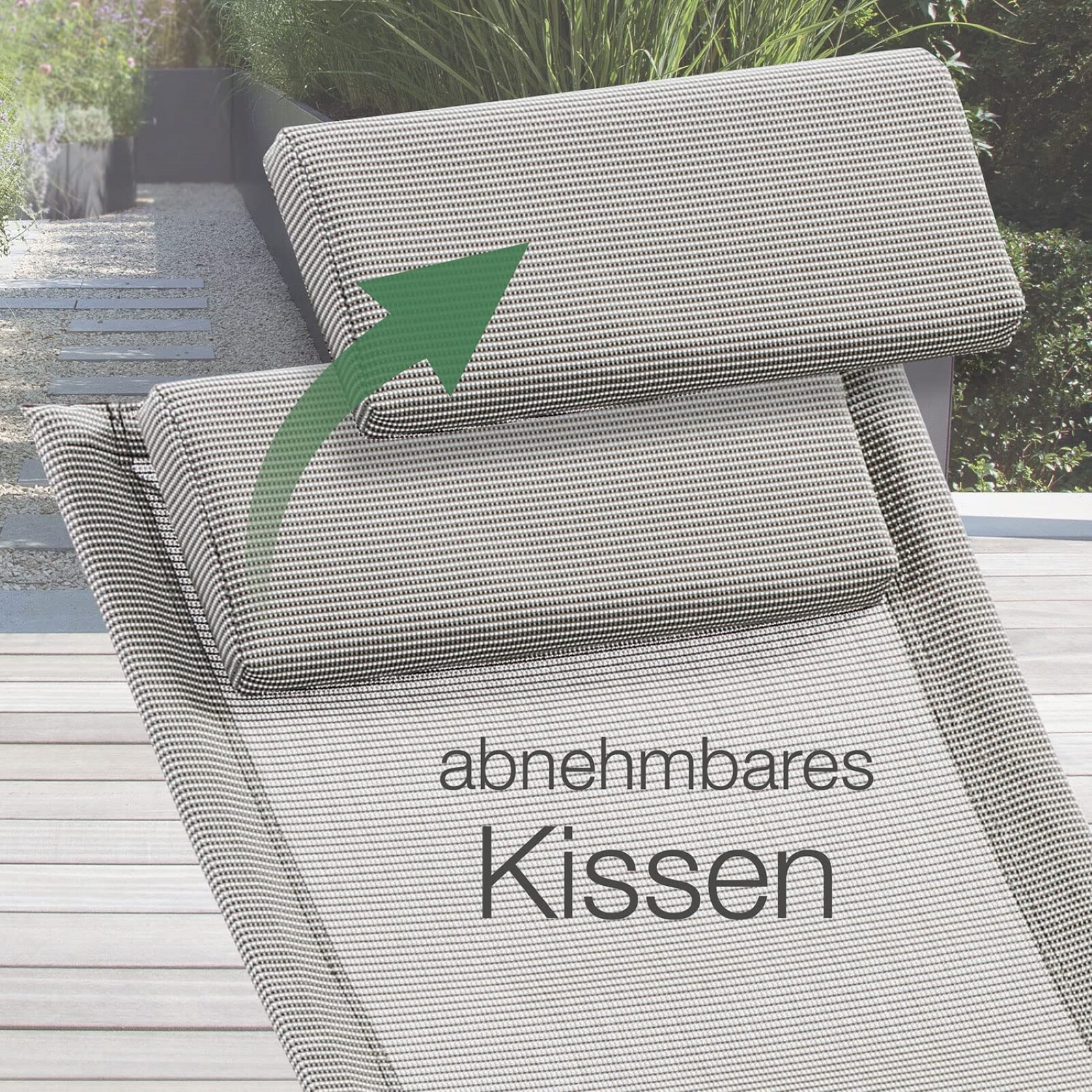 aktivshop Relax-Schaukelliege grau-kariert