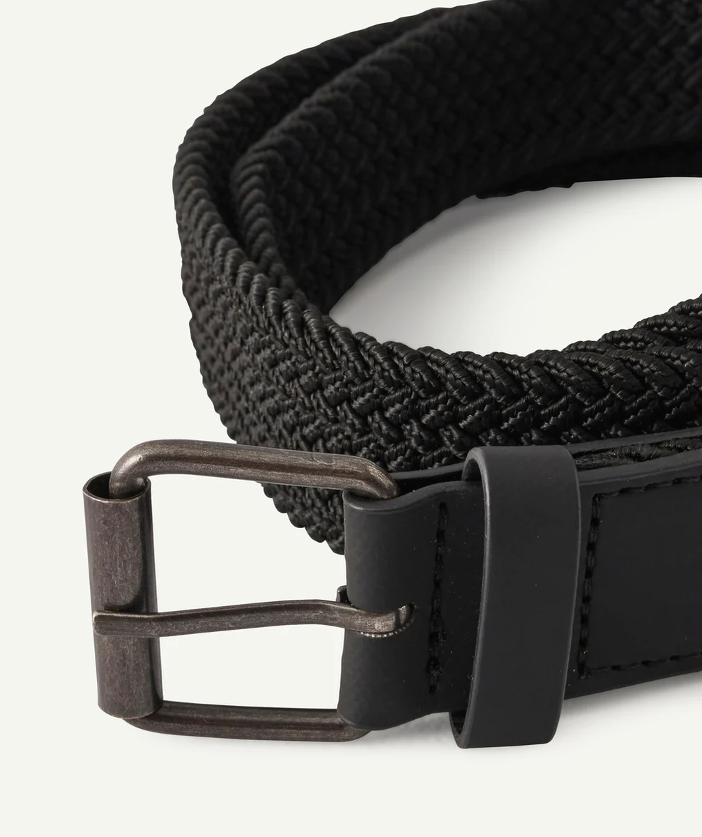 CEINTURE GARÇON NOIRE ET TRESSÉE