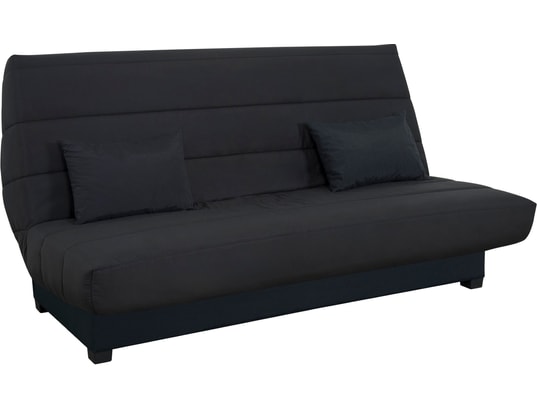 CONCEPT1 - Canapé lit Célia CC 130 ressorts ensachés (mat Simmons) noir