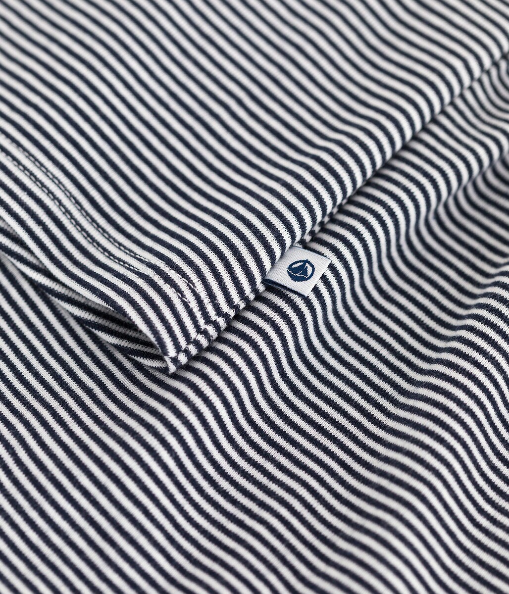 PETIT BATEAU<br>Shorts de pijama de algodão, com alças e listras