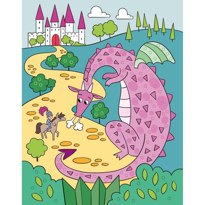 Mein Diamant-Stickerheft - Drachen