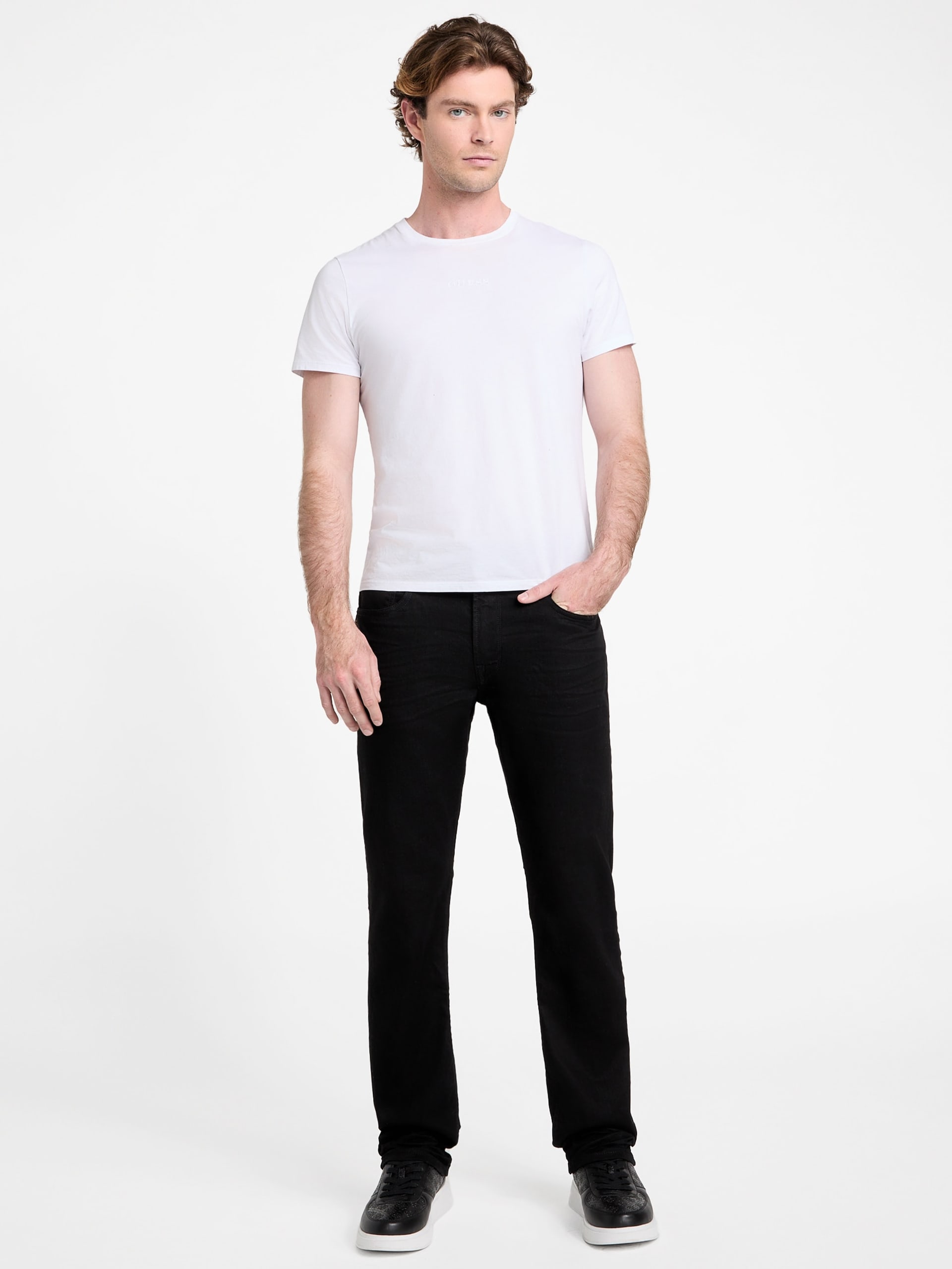 Calça jeans Eco Mateo de cintura média e corte regular