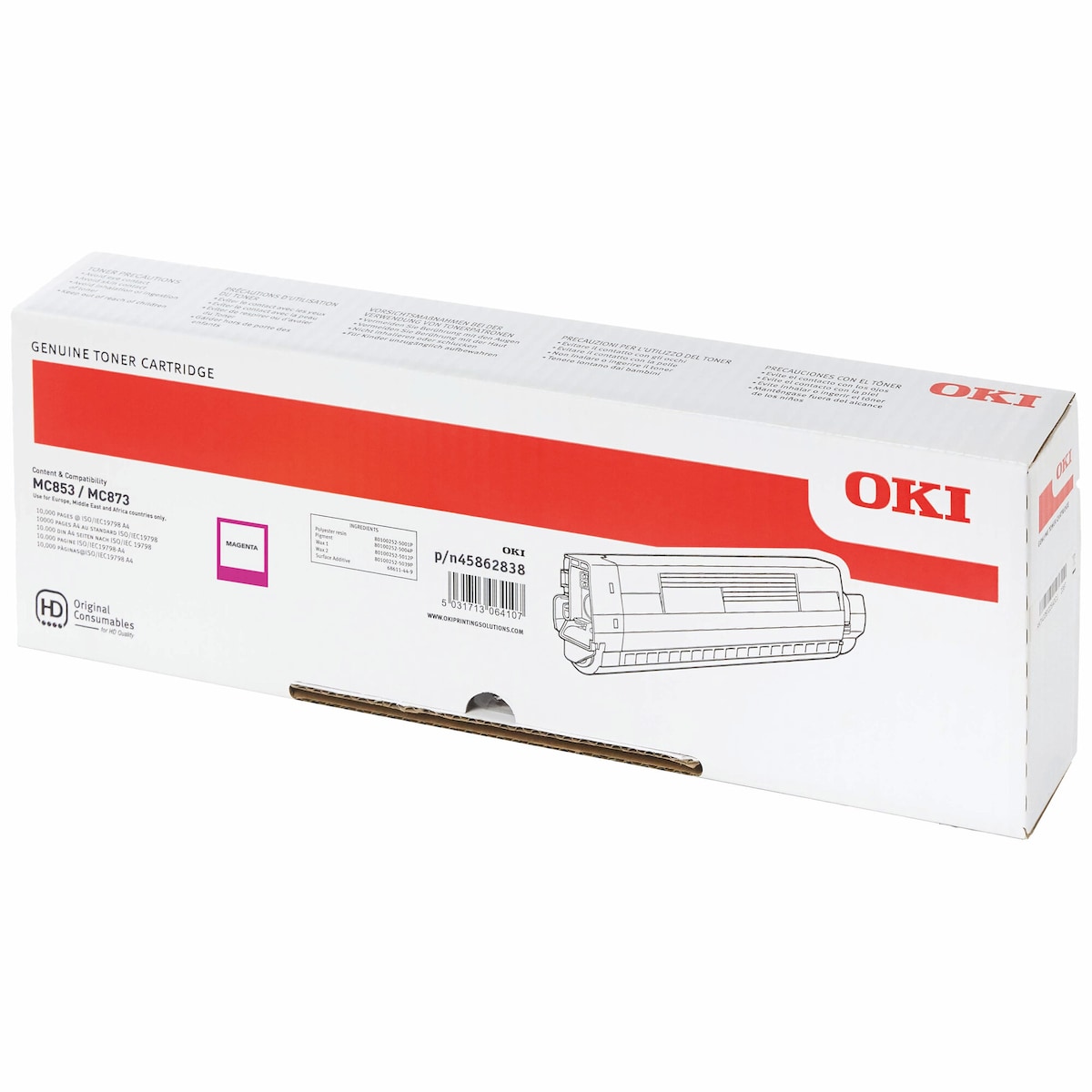 OKI MC853/873 toner (magenta)
