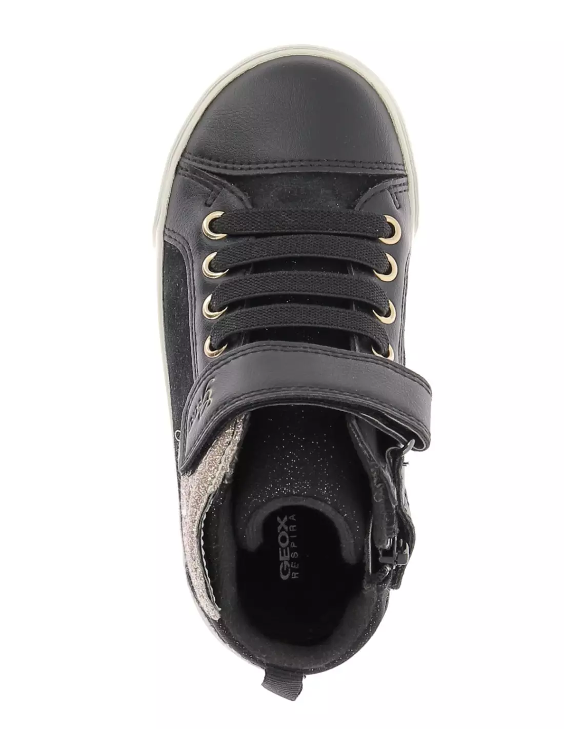 GEOX KILWI - Baskets BLACKGOLD