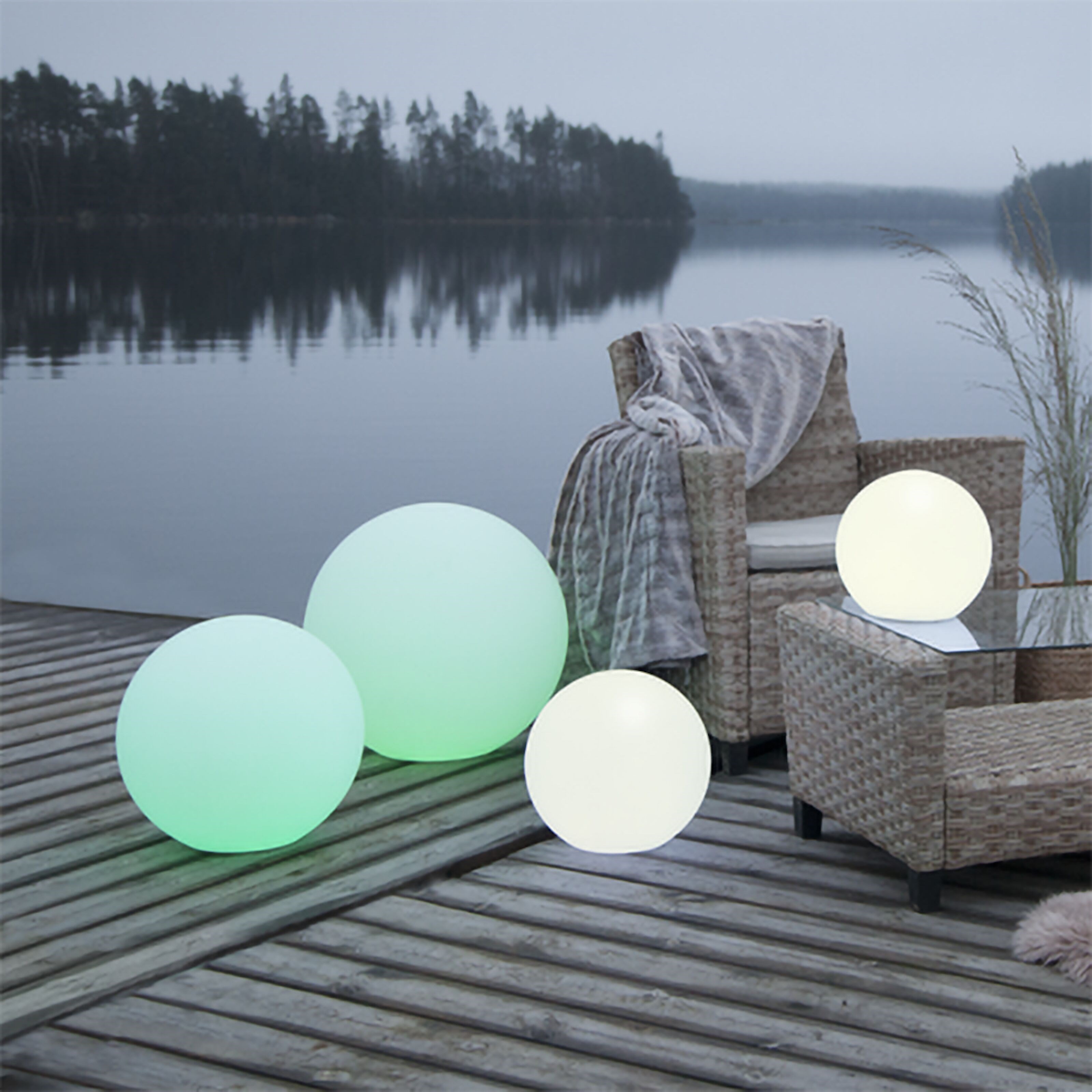 Star Trading Twilights XL Fargeglad utendørsbelysning Ø50 cm