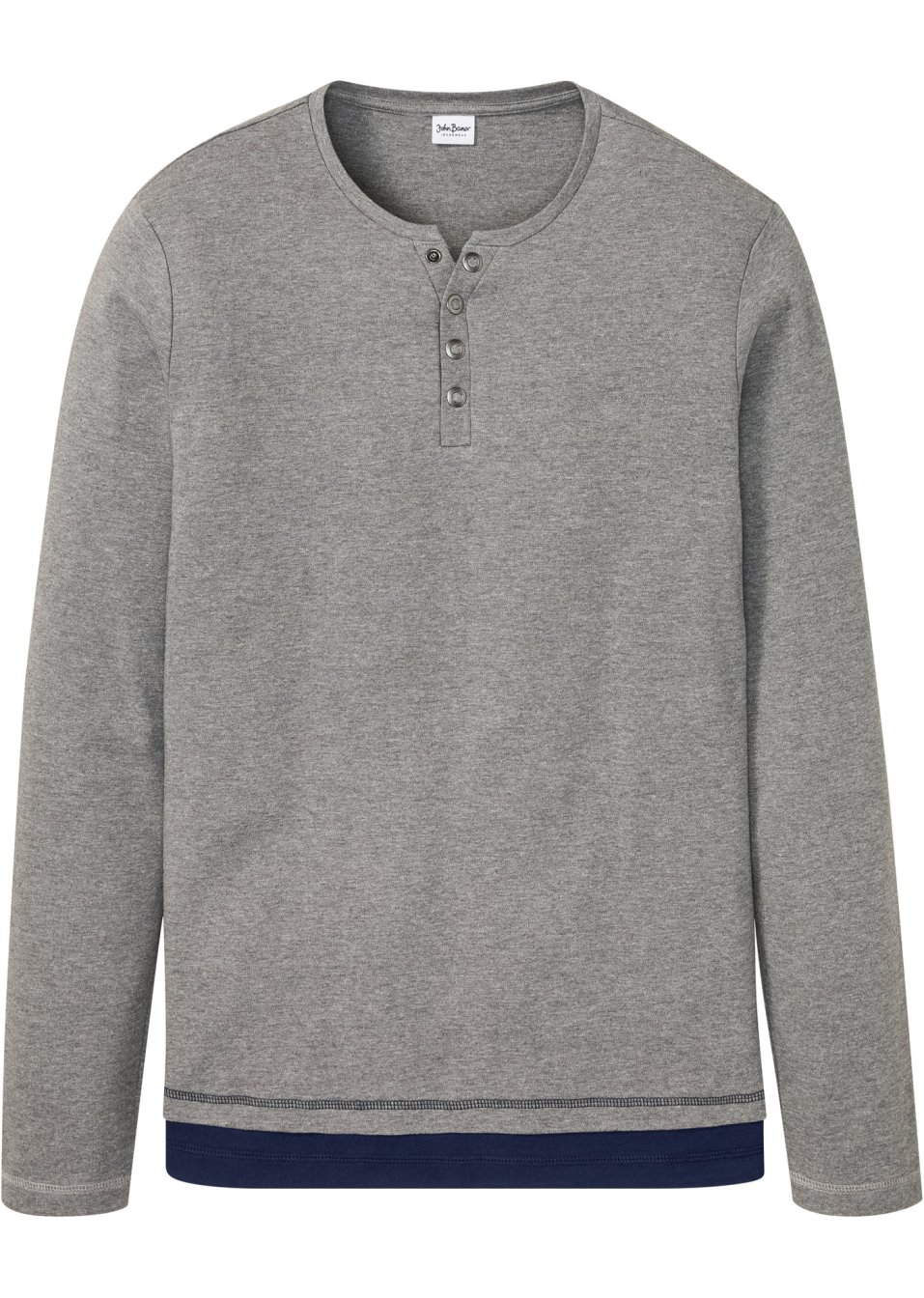 T-shirt manches longues style 2 en 1 avec coton