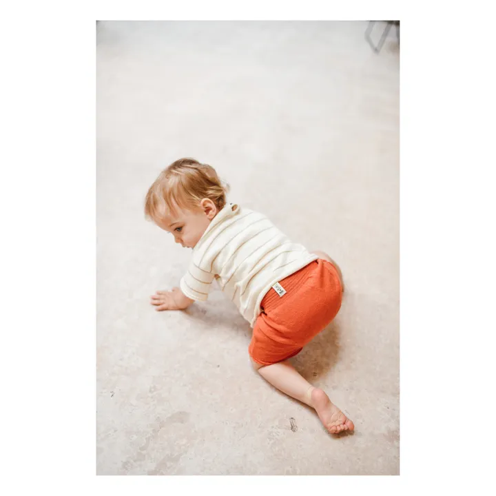 Bayiri Short Tricot Coton Bio | Corail