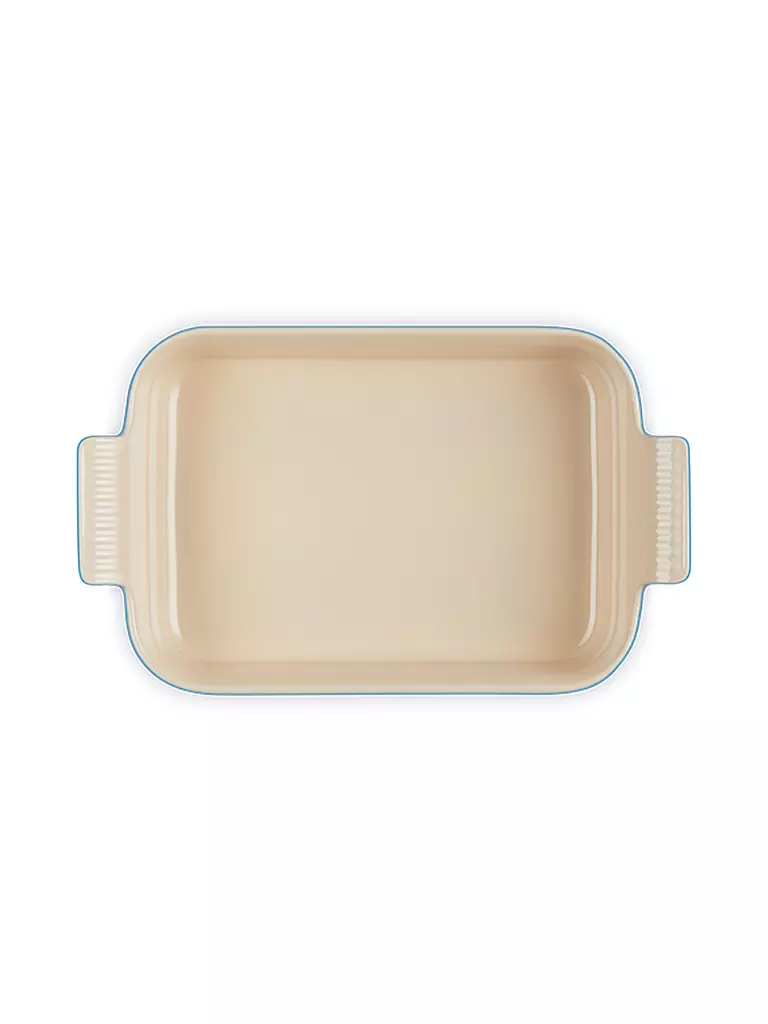 LE CREUSET Rechteckige Auflaufform Tradition aus Steinzeug 26x19cm Azure blau