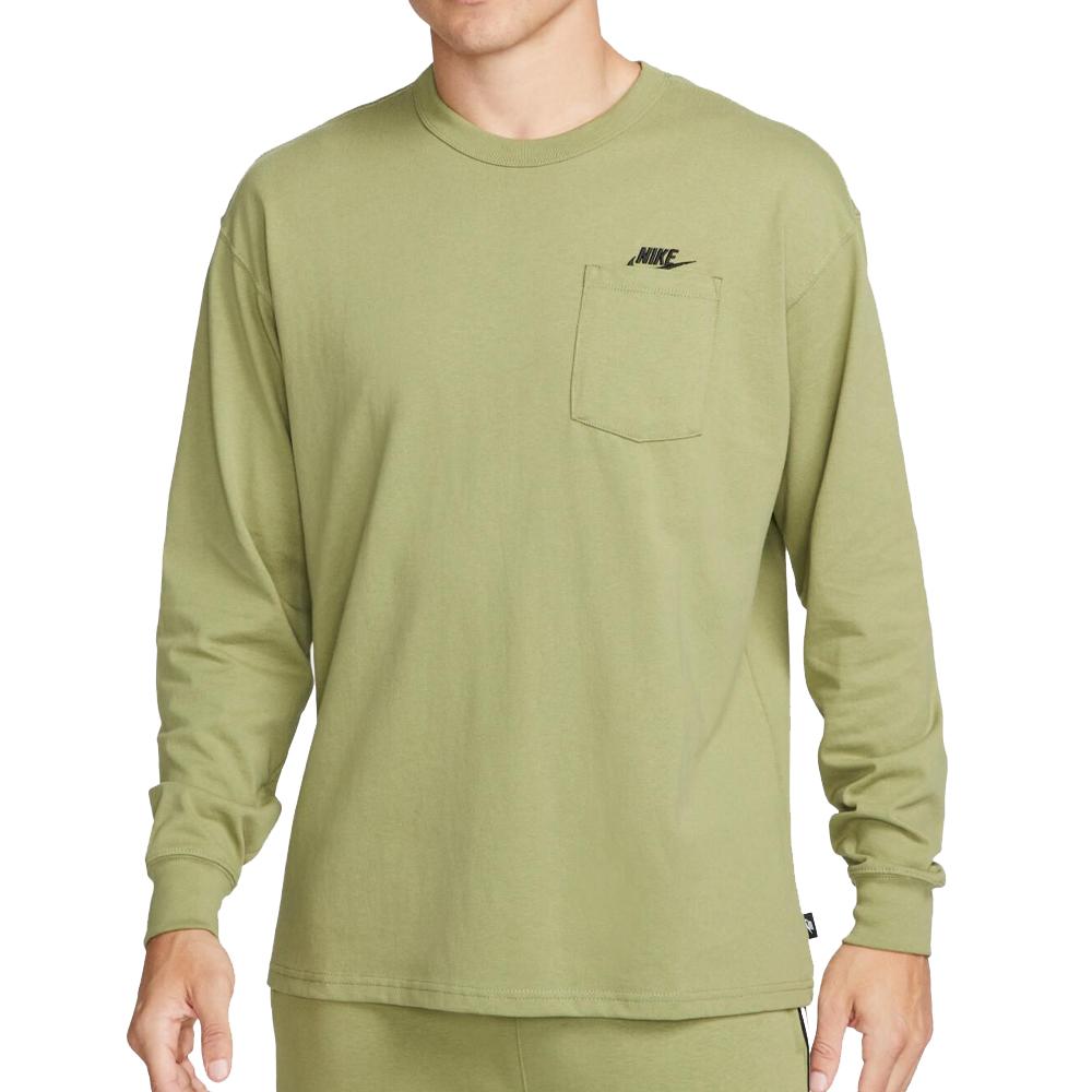 Nike T-shirt Manches Longues Vert Homme Nike Prm