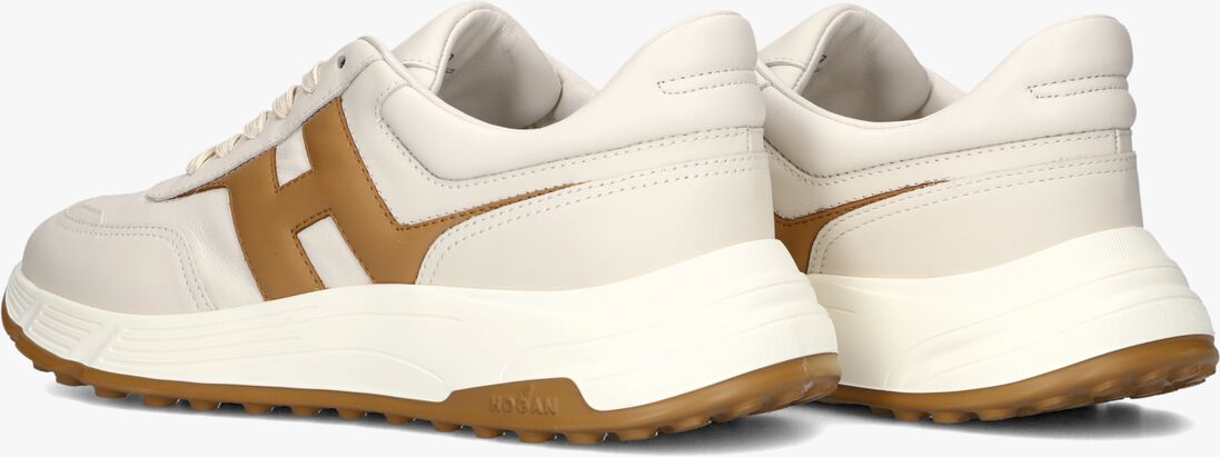 beige hogan lage sneakers hyperlight allacciato h