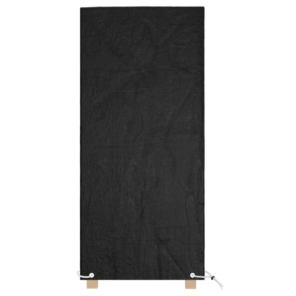 Housses de chaise de jardin 2 pcs 8 œillets 75x70x140 cm pe