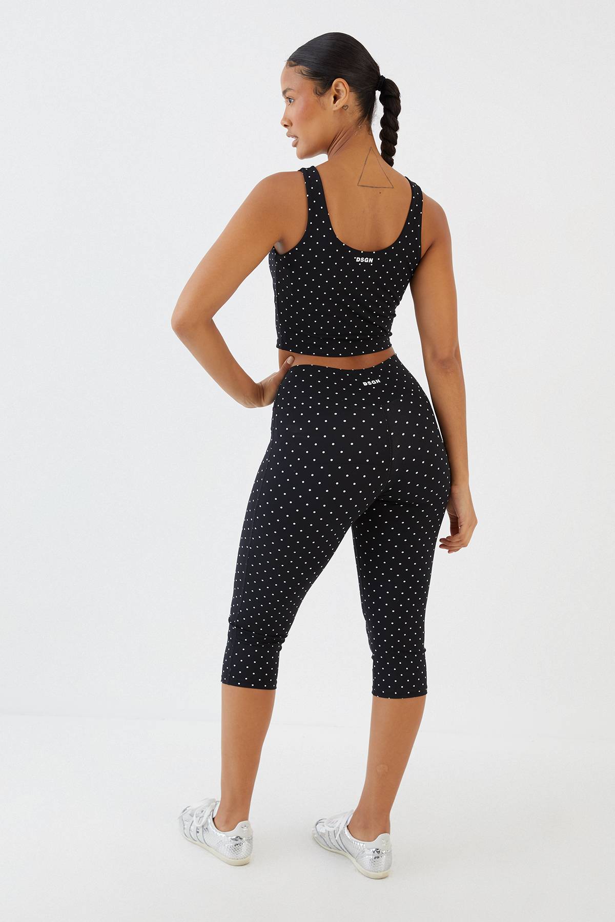 Legging Capri À Pois Sculpté Dsgn Studio