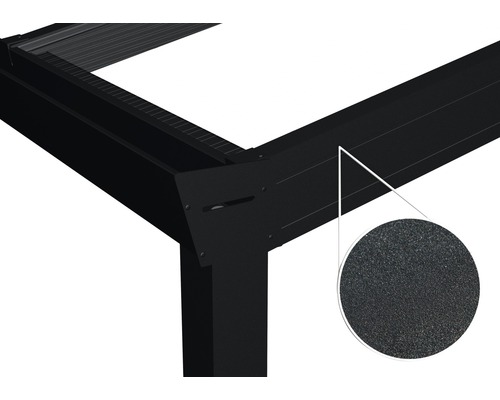 Legend terrasoverkapping met helder polycarbonaat, 300 x 200 cm, antraciet structuur
