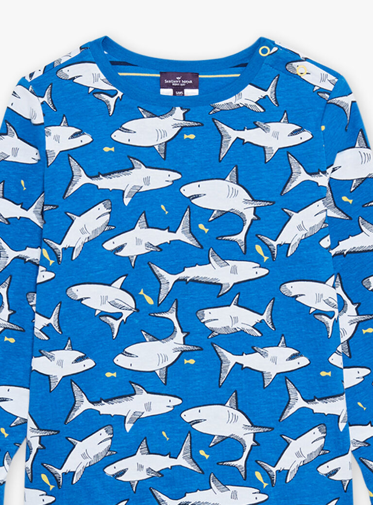 Ensemble pyjama à requin et rayures