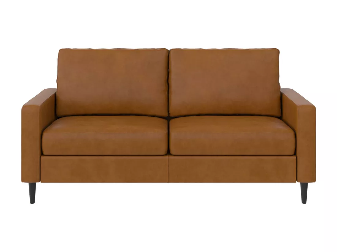Wainwright | Canapé 3 places en simili cuir camel