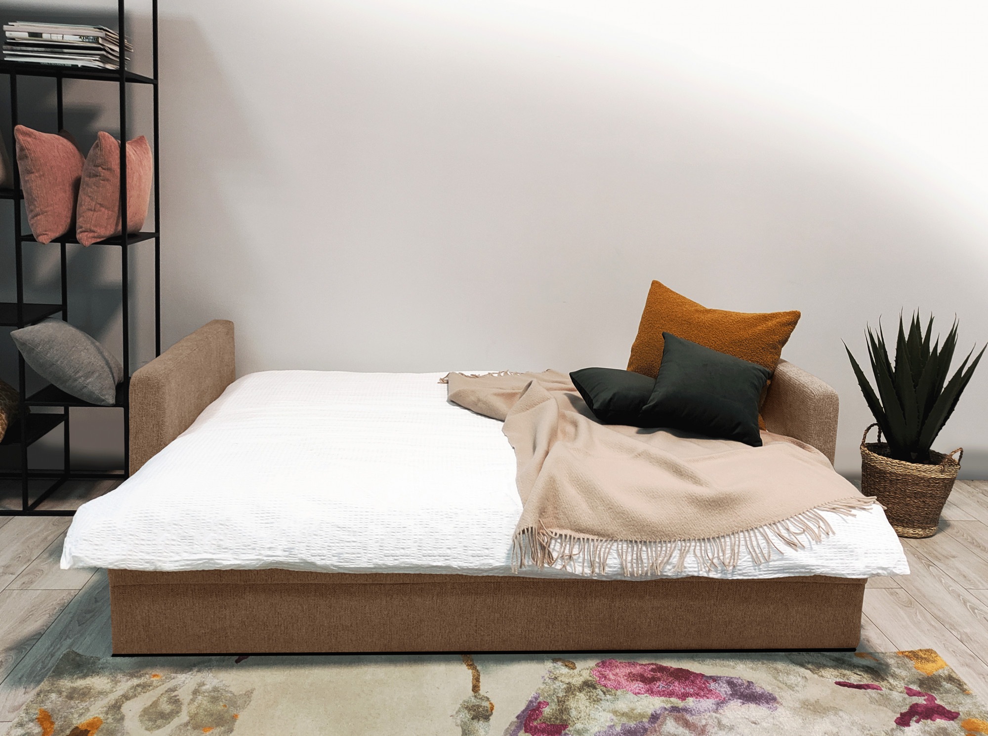 Home affaire Schlafsofa »Calrence« mit aufklappbarer Bettfunktion, zwei Armlehnvarianten in der Serie