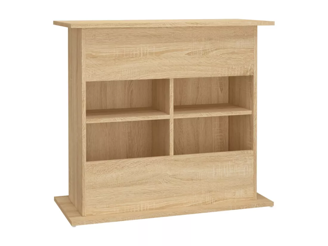 Support pour aquarium chêne sonoma 81x36x73cm bois d'ingénierie