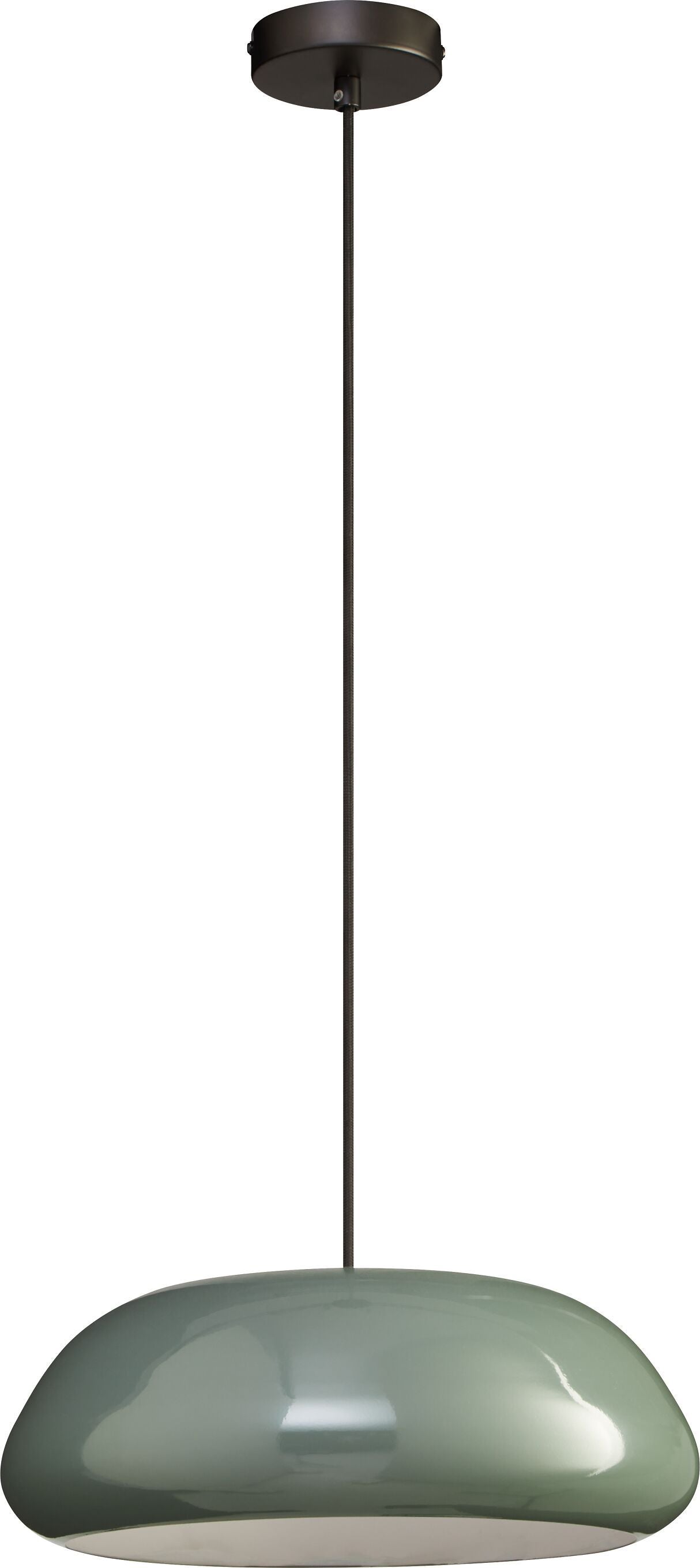 NOELIA Hängeleuchte - Grün / H: 13.0 cm x D: 35.0 cm