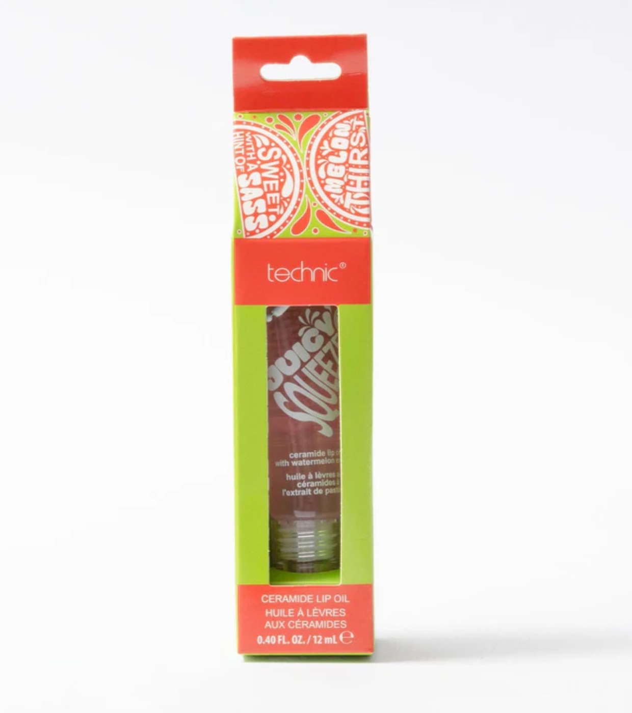 Technic Cosmetics - Keychain Lip Oil Juicy Squeeze Ceramide - Melon Thirst