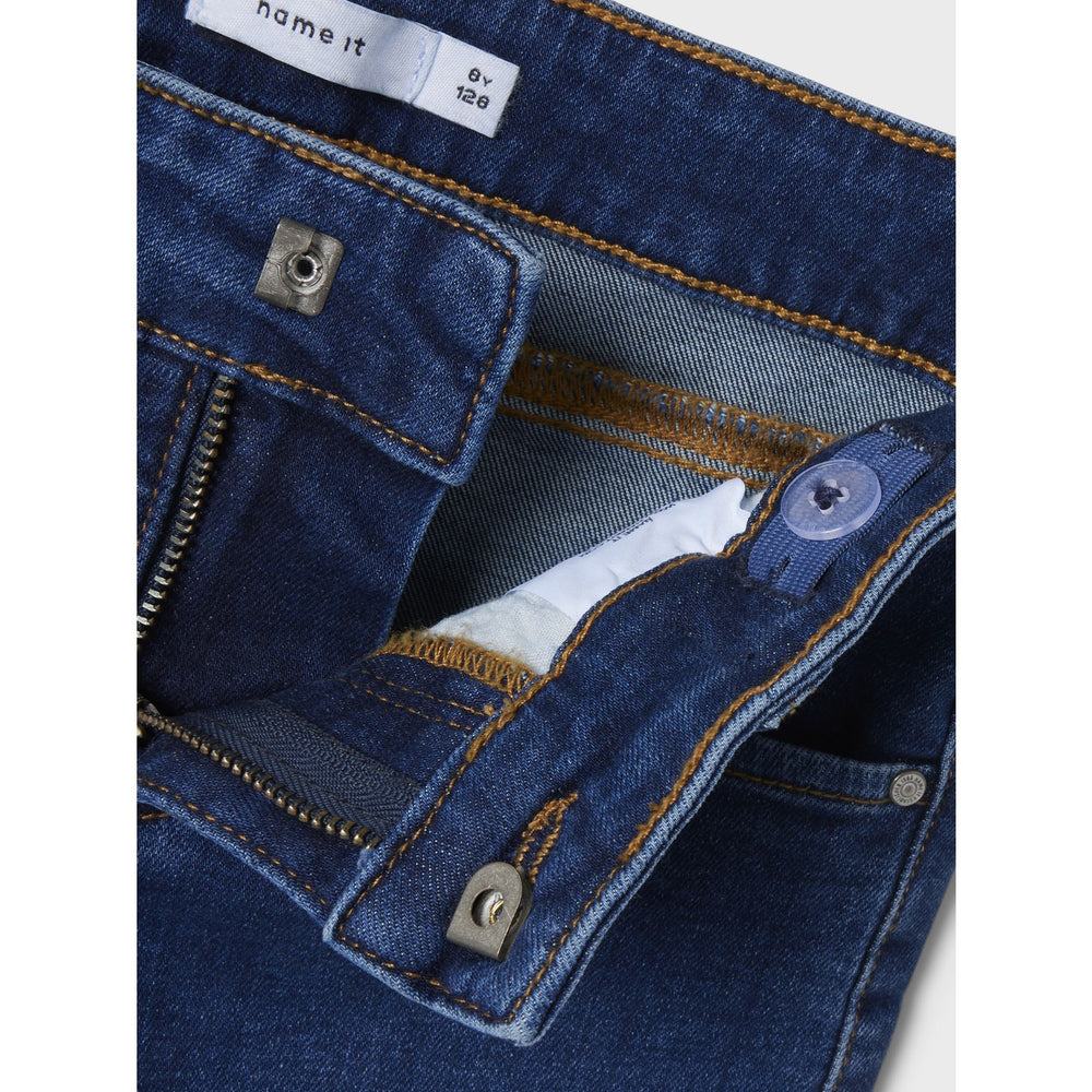 Køb Name It Dark Blue Denim Nkfpolly X-Wide Jeans 3057-Fr Noos