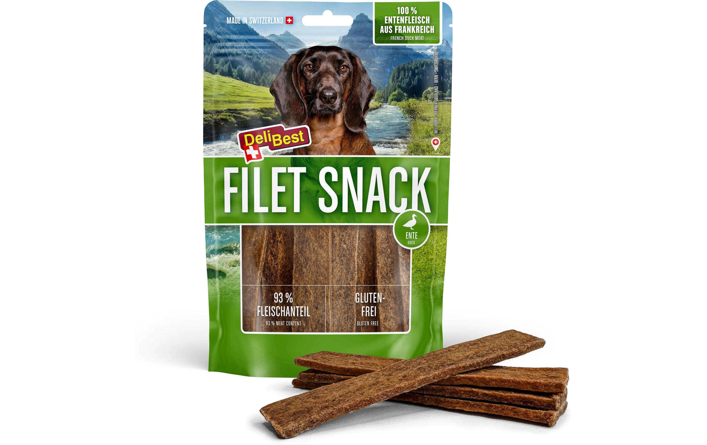 Filet Snack Ente, 90 gErgänzungsfuttermittel für Hunde